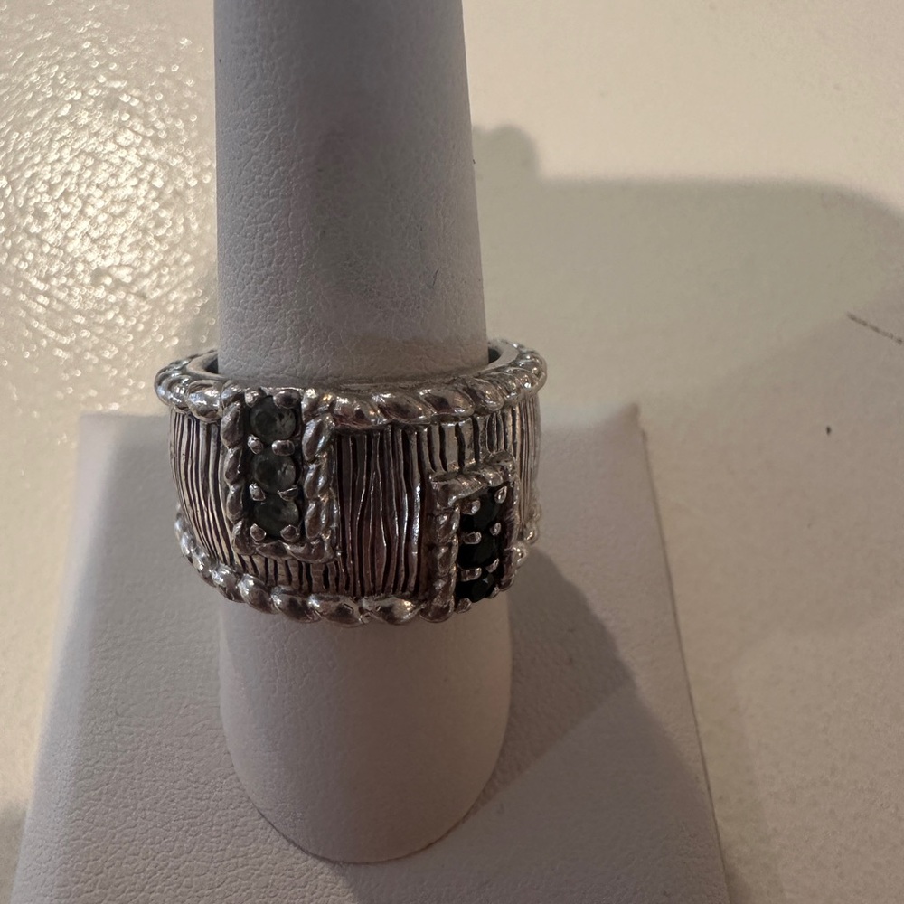 Judith Ripka Sterling Silver Band Ring